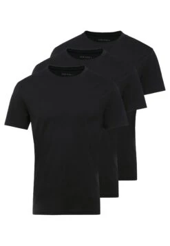 Pier One 3 PACK - T-shirt Basic - Black 10 Pier One 3 PACK - T-shirt Basic - Black -Sklep Z Odzieżą Męską 005c814e690b4d8d8ed1c6e6ed983c29