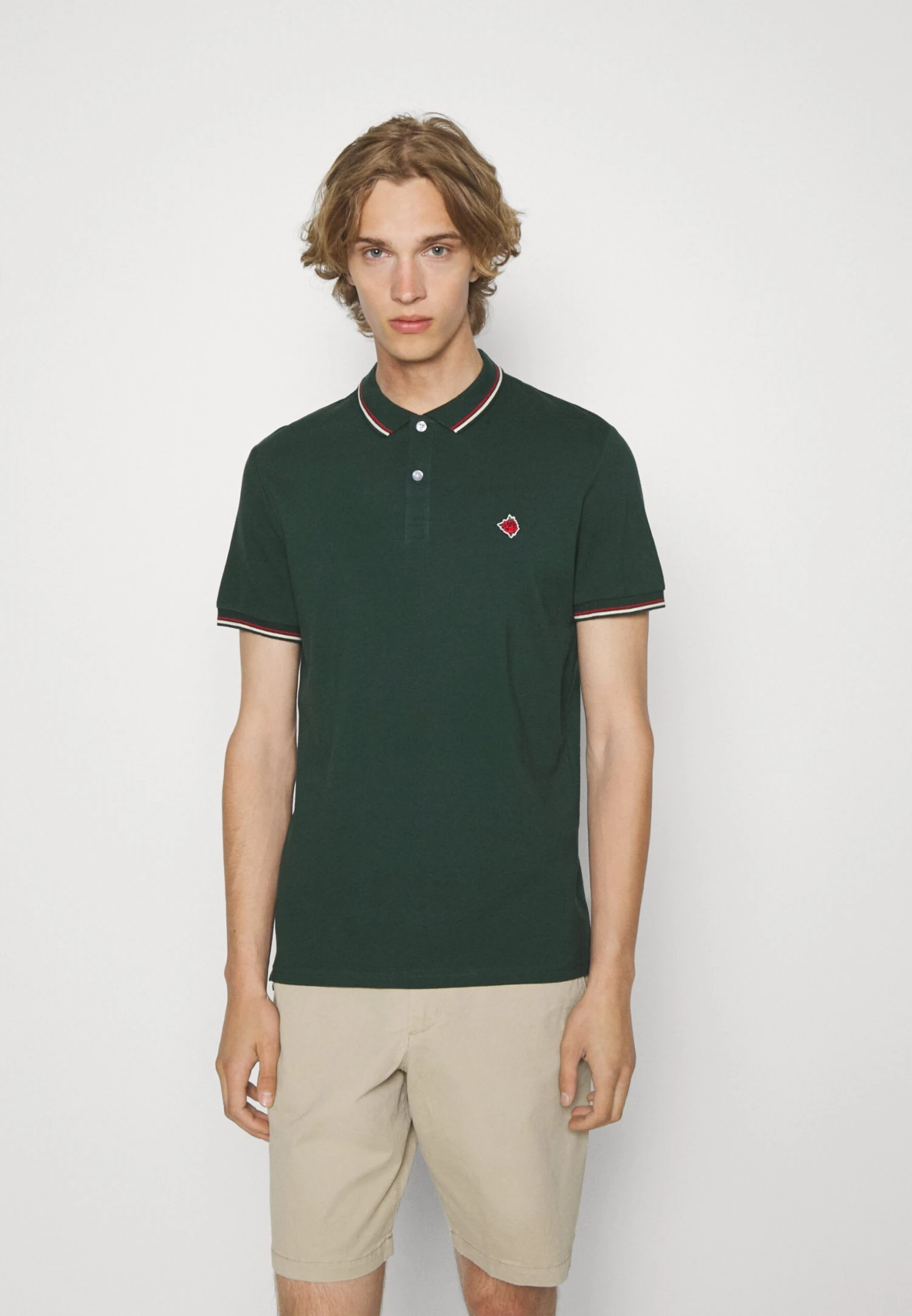 Pier One Koszulka Polo - Dark Green 3 Pier One Koszulka Polo - Dark Green