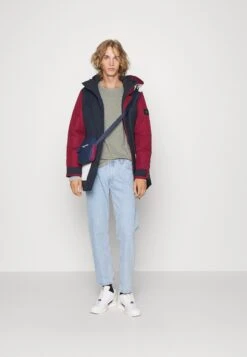 Pier One 5 PACK - Bluzka Z Długim Rękawem - Black/dark Blue/stone