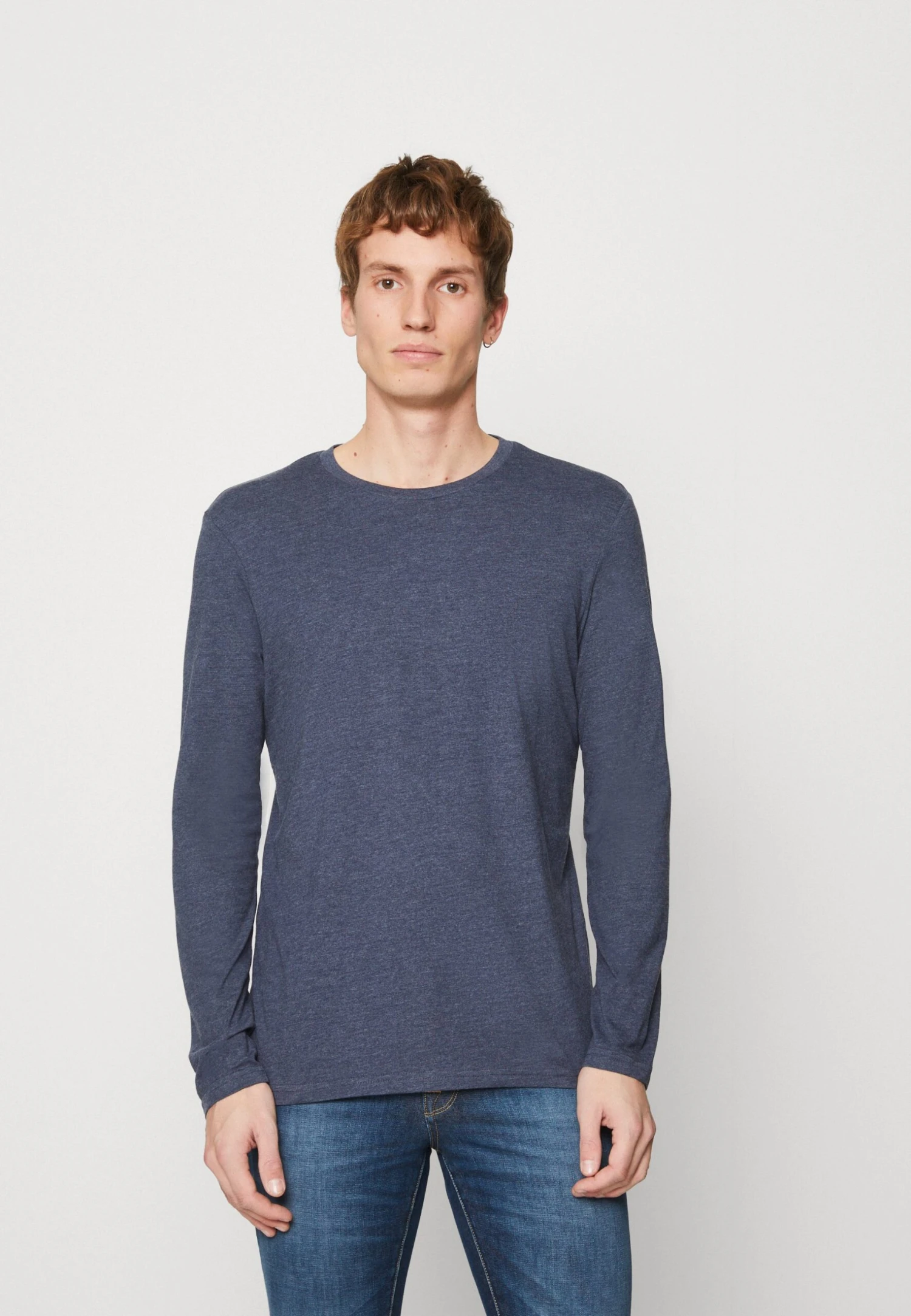 Pier One 3 PACK - Bluzka Z Długim Rękawem - Mottled Dark Blue/light Brown/off-white 7 Pier One 3 PACK - Bluzka Z Długim Rękawem - Mottled Dark Blue/light Brown/off-white - obrazek 5