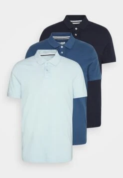 Pier One 3 PACK - Koszulka Polo - Light Blue/blue/dark Blue -Sklep Z Odzieżą Męską 0ff6d1a0739145f6be830ca146804cdf