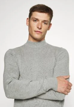 Pier One Sweter - Mottled Light Grey -Sklep Z Odzieżą Męską 10a415f22211484ca8177bd8549075de