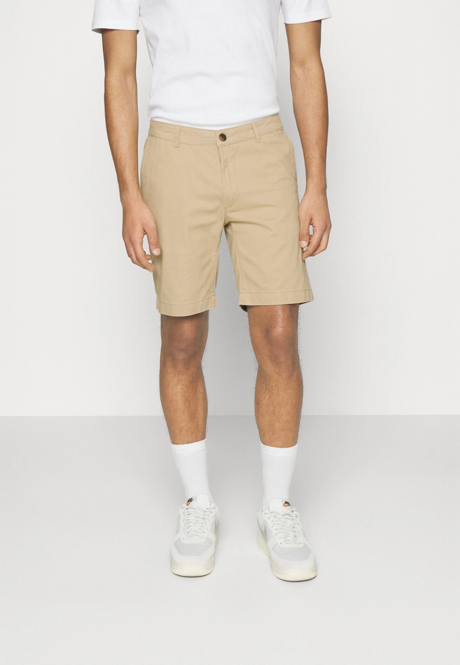 Pier One 2 PACK - Szorty - Tan/black 4 Pier One 2 PACK - Szorty - Tan/black - obrazek 2