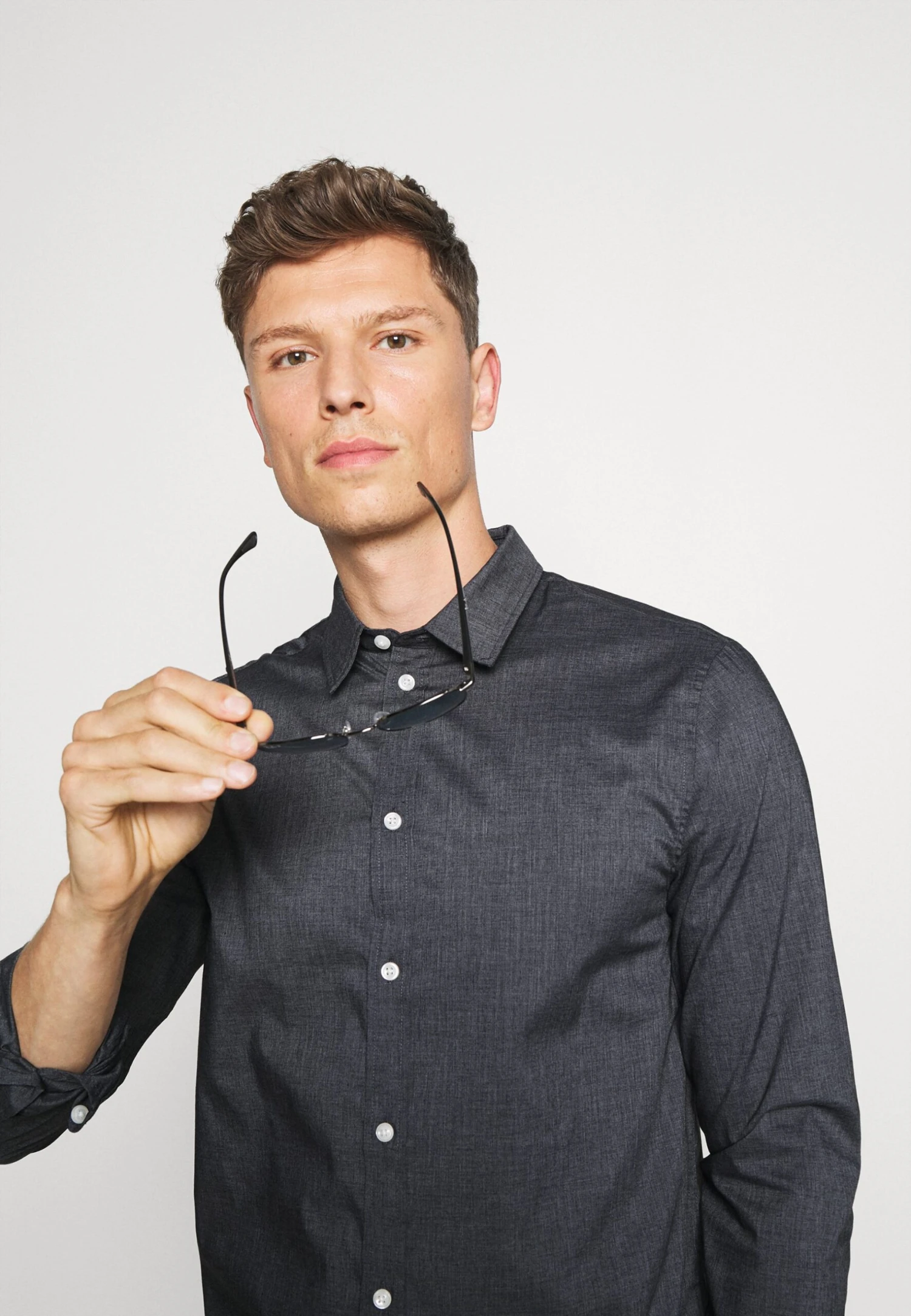 Pier One Koszula - Blue Grey 3 Pier One Koszula - Blue Grey