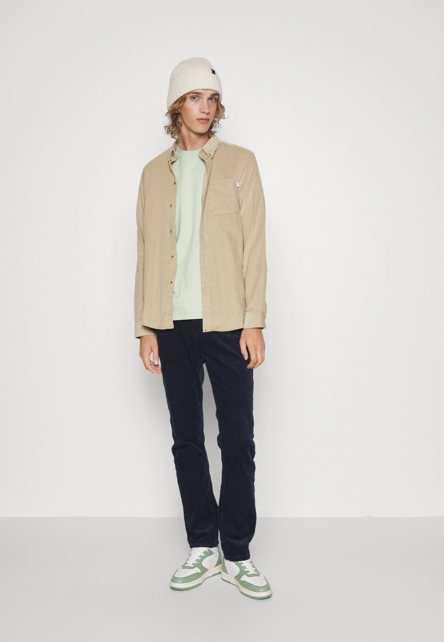 Pier One CORDUROY - Koszula - Beige 4 Pier One CORDUROY - Koszula - Beige - obrazek 2