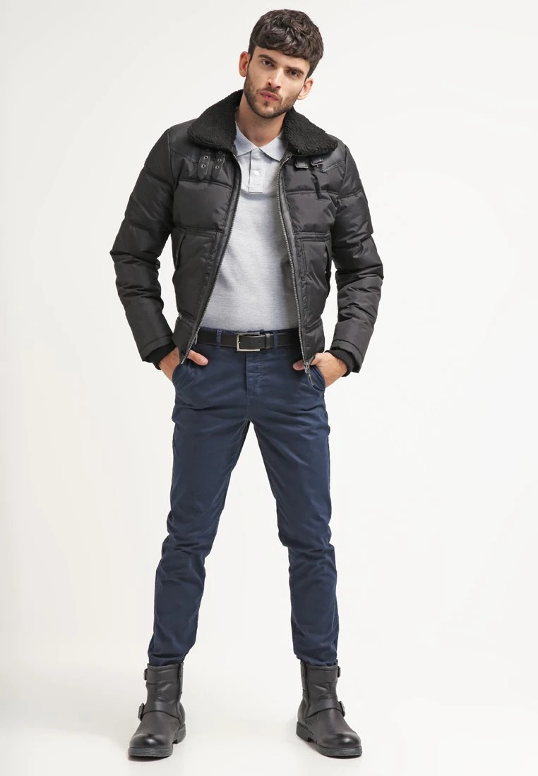 Pier One BASIC - Koszulka Polo - Light Grey Melange 4 Pier One BASIC - Koszulka Polo - Light Grey Melange - obrazek 2