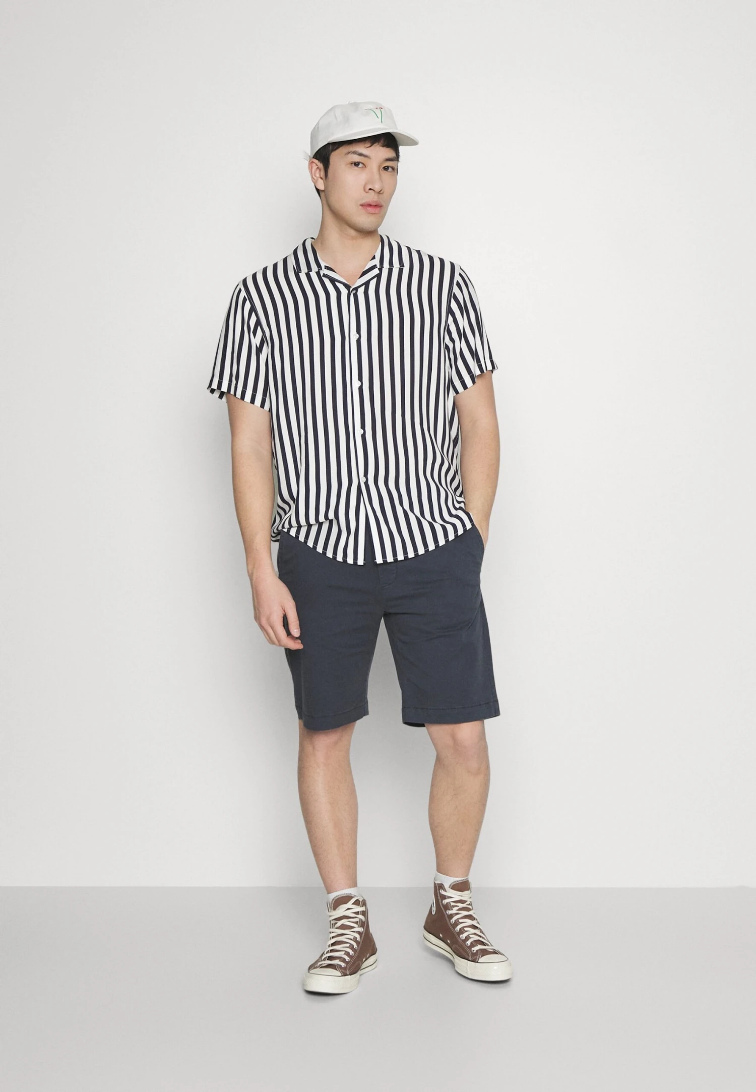 Pier One Koszula - Dark Blue/white 4 Pier One Koszula - Dark Blue/white - obrazek 2