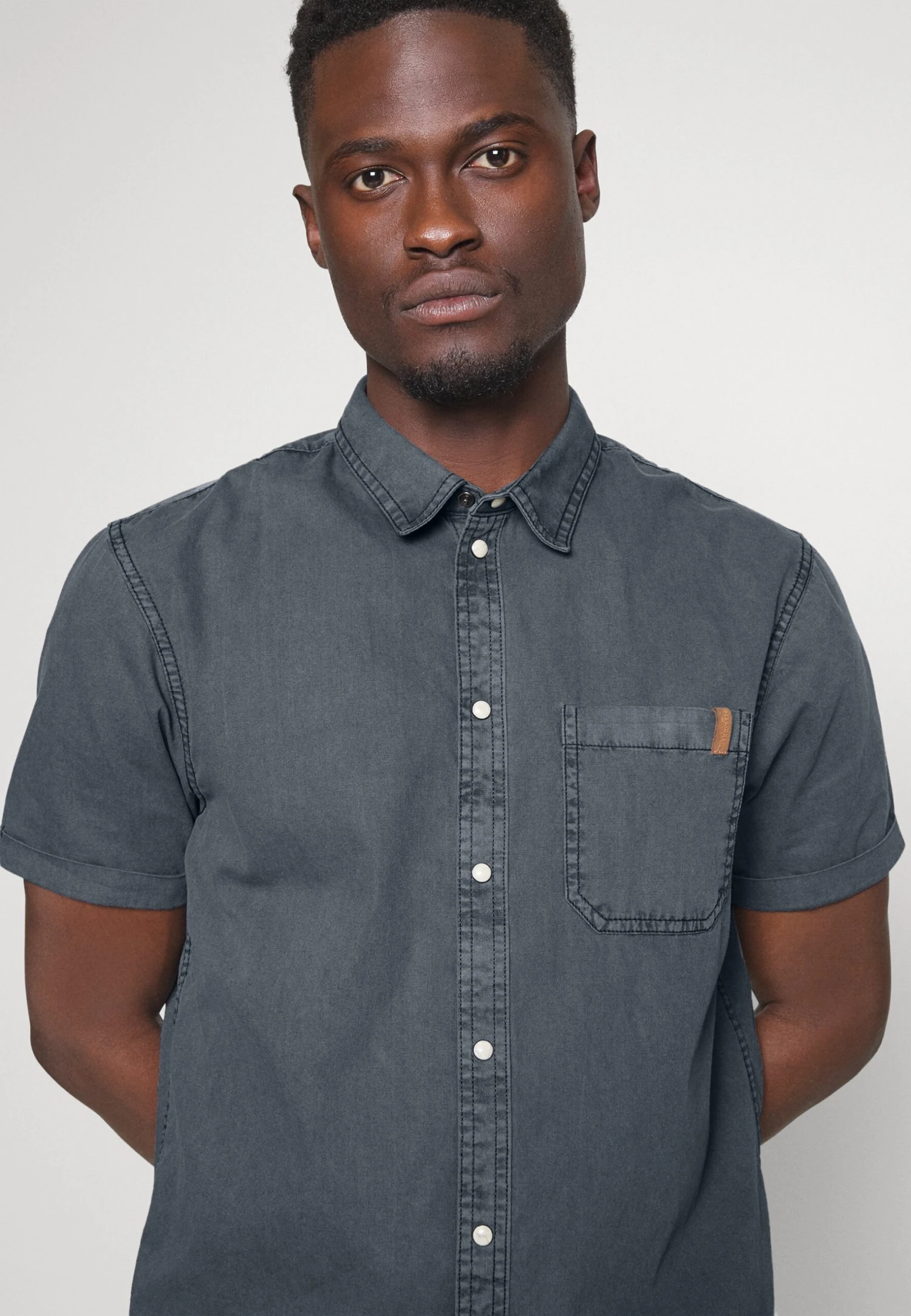 Pier One Koszula - Blue-grey 6 Pier One Koszula - Blue-grey - obrazek 4