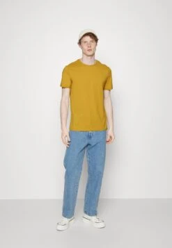 Pier One 5 PACK - T-shirt Basic - Mottled Dark Blue/yellow/orange