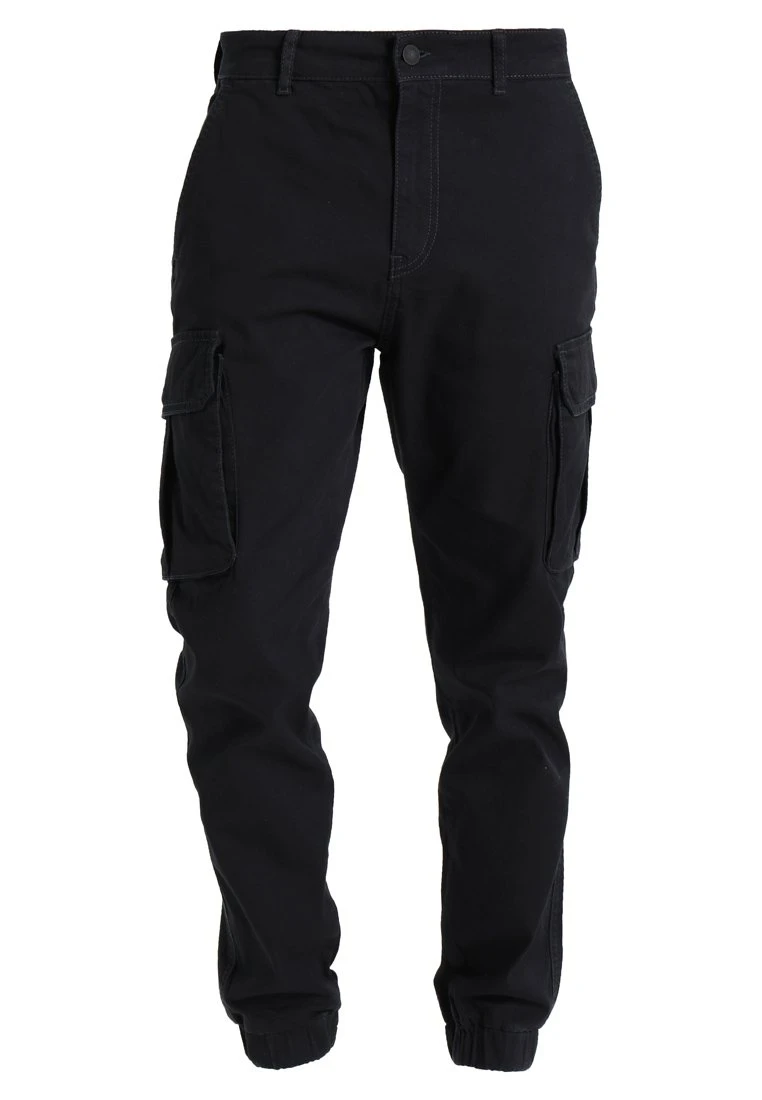 Pier One CUFFED SKINNY TROUSER - Bojówki - Black 8 Pier One CUFFED SKINNY TROUSER - Bojówki - Black - obrazek 6