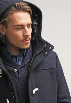 Pier One Krótki Płaszcz - Navy -Sklep Z Odzieżą Męską 39fc34304bfd4cb98c88dbc8fb72bf47