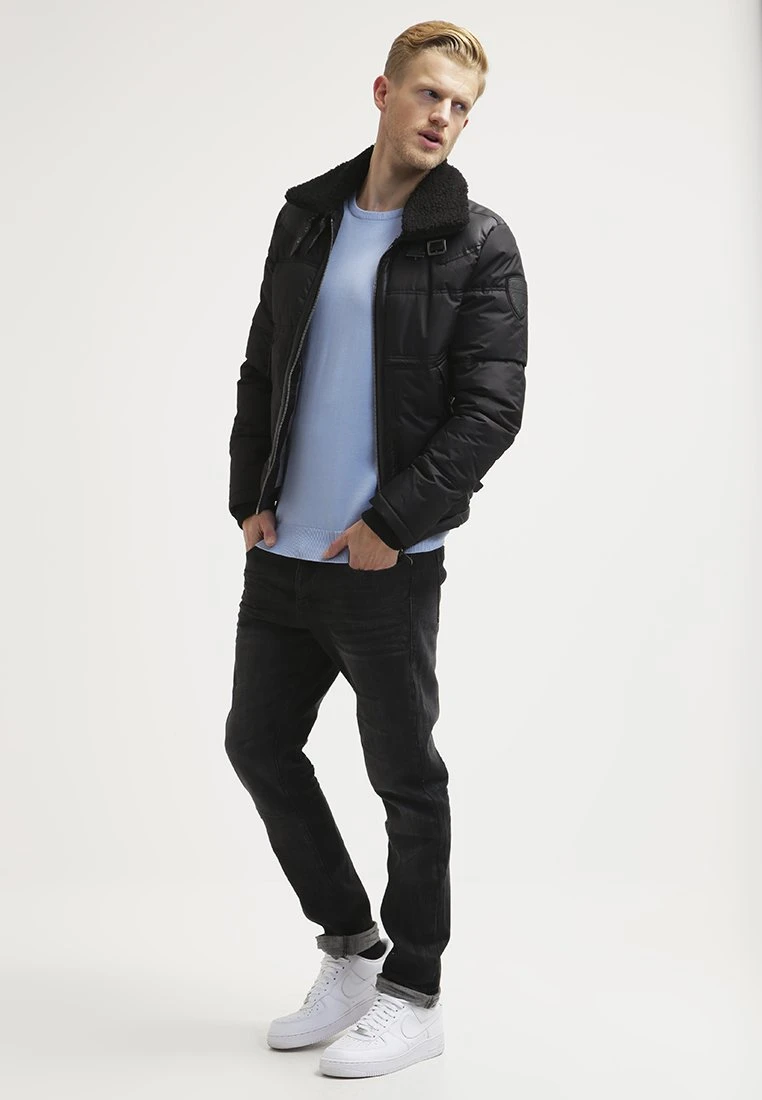 Pier One BASIC CREWNECK - Sweter - Light Blue 4 Pier One BASIC CREWNECK - Sweter - Light Blue - obrazek 2