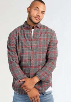 Pier One Koszula - Grey/coral