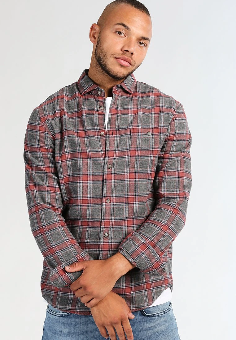 Pier One Koszula - Grey/coral 3 Pier One Koszula - Grey/coral