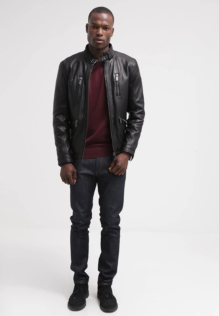 Pier One BASIC CREWNECK - Sweter - Bordeaux 4 Pier One BASIC CREWNECK - Sweter - Bordeaux - obrazek 2