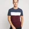 Pier One T-shirt Z Nadrukiem - Bordeaux / Dark Blue -Sklep Z Odzieżą Męską 4b3dafcec25c471fabe30e21c69b1ebf
