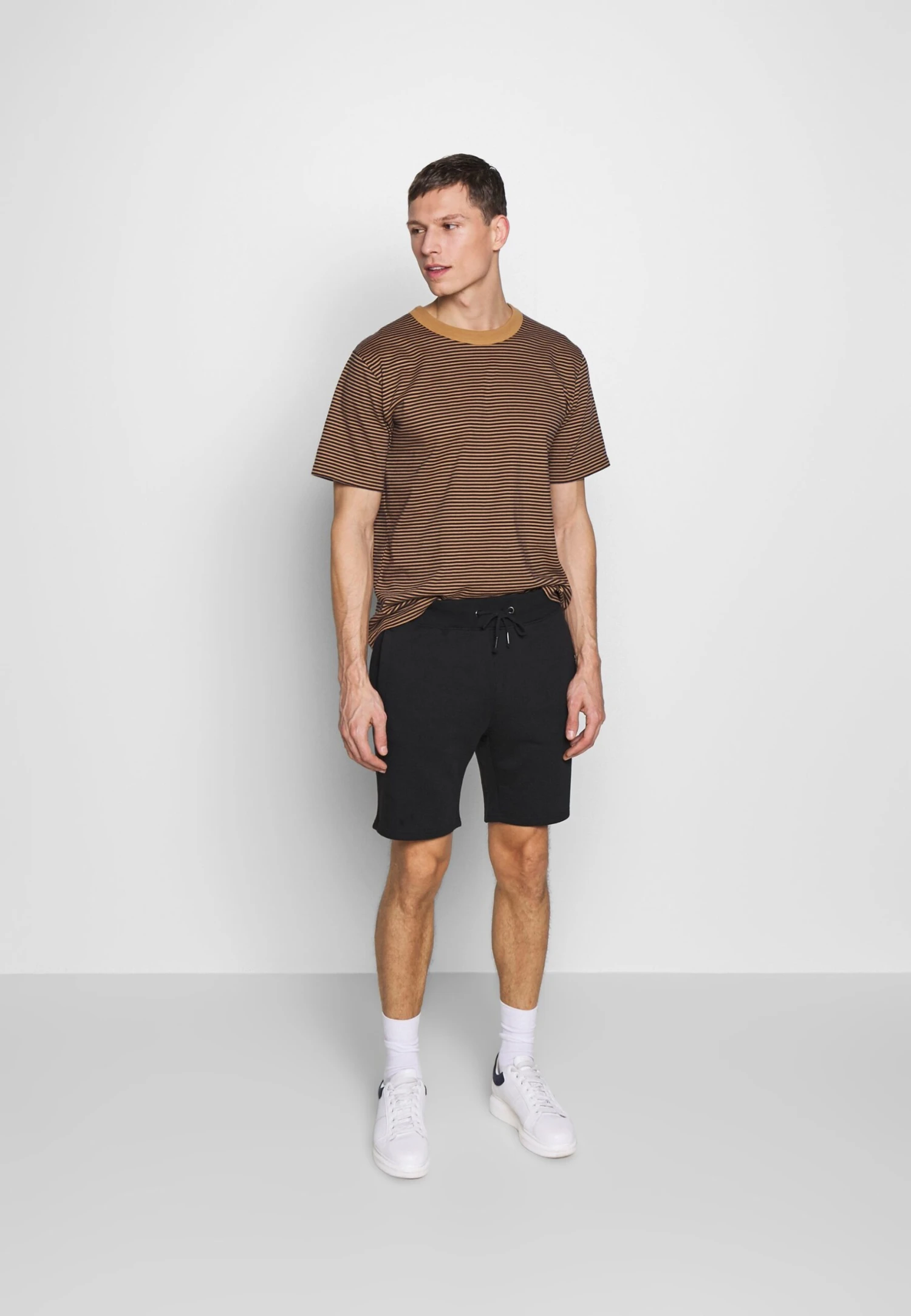 Pier One 2 PACK - Szorty - Light Grey /black 4 Pier One 2 PACK - Szorty - Light Grey /black - obrazek 2