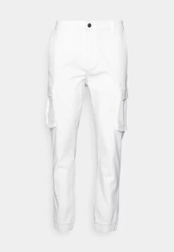 Pier One CUFFED SKINNY TROUSER - Bojówki - White 10 Pier One CUFFED SKINNY TROUSER - Bojówki - White -Sklep Z Odzieżą Męską 4e3aede249bc4129bbf969f1fa9be9f5