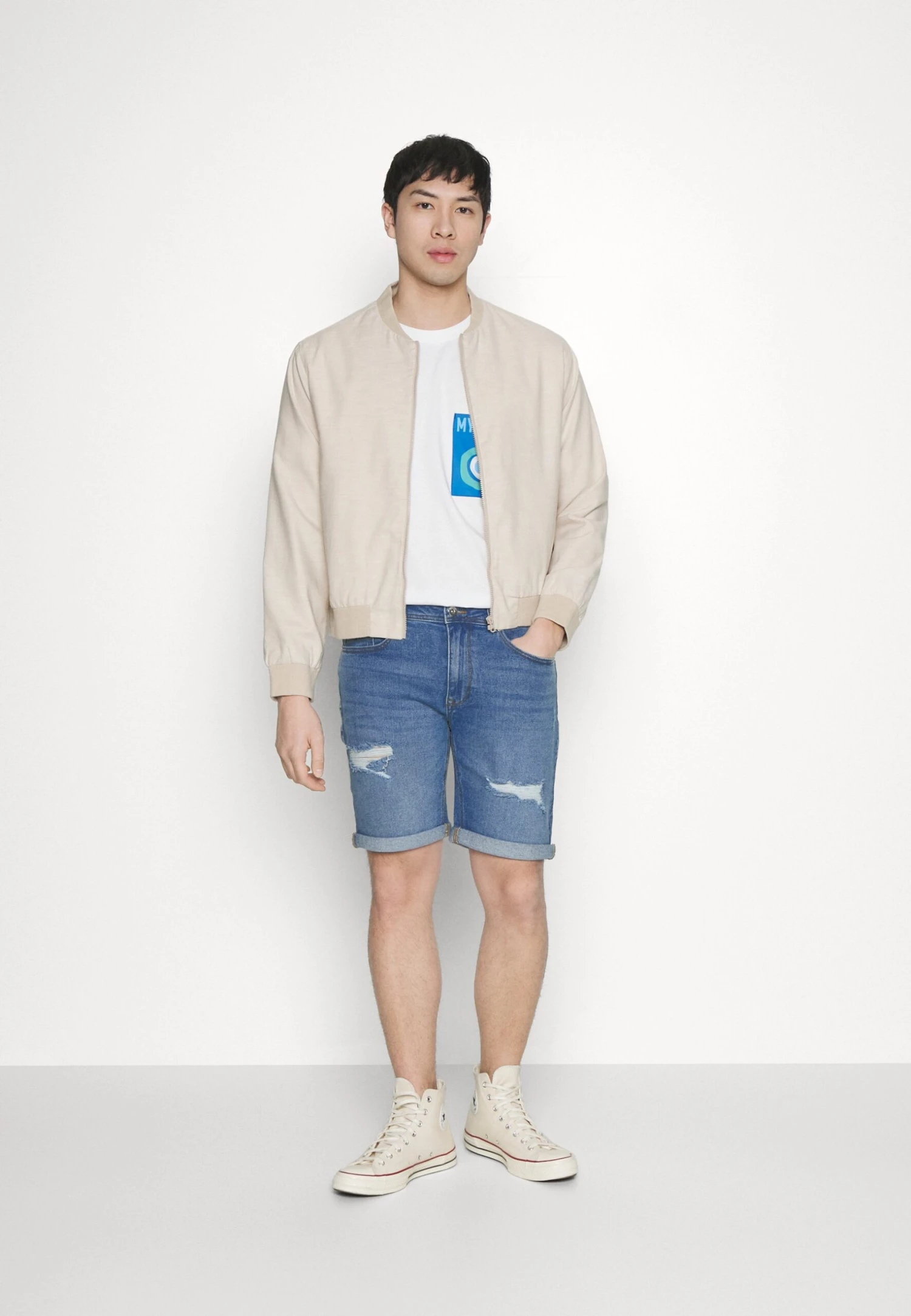 Pier One Szorty Jeansowe - Blue Denim 4 Pier One Szorty Jeansowe - Blue Denim - obrazek 2