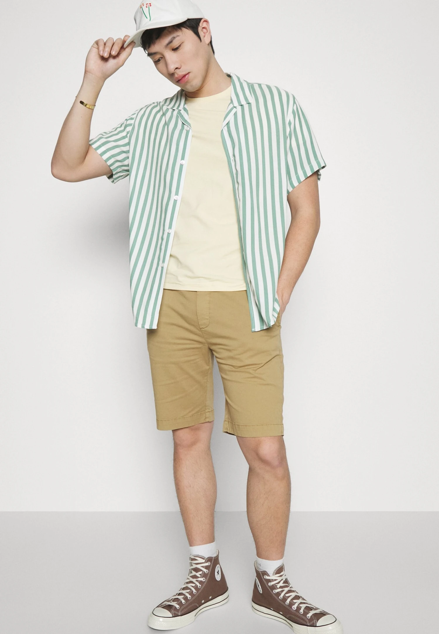 Pier One Koszula - Mint/white 6 Pier One Koszula - Mint/white - obrazek 4