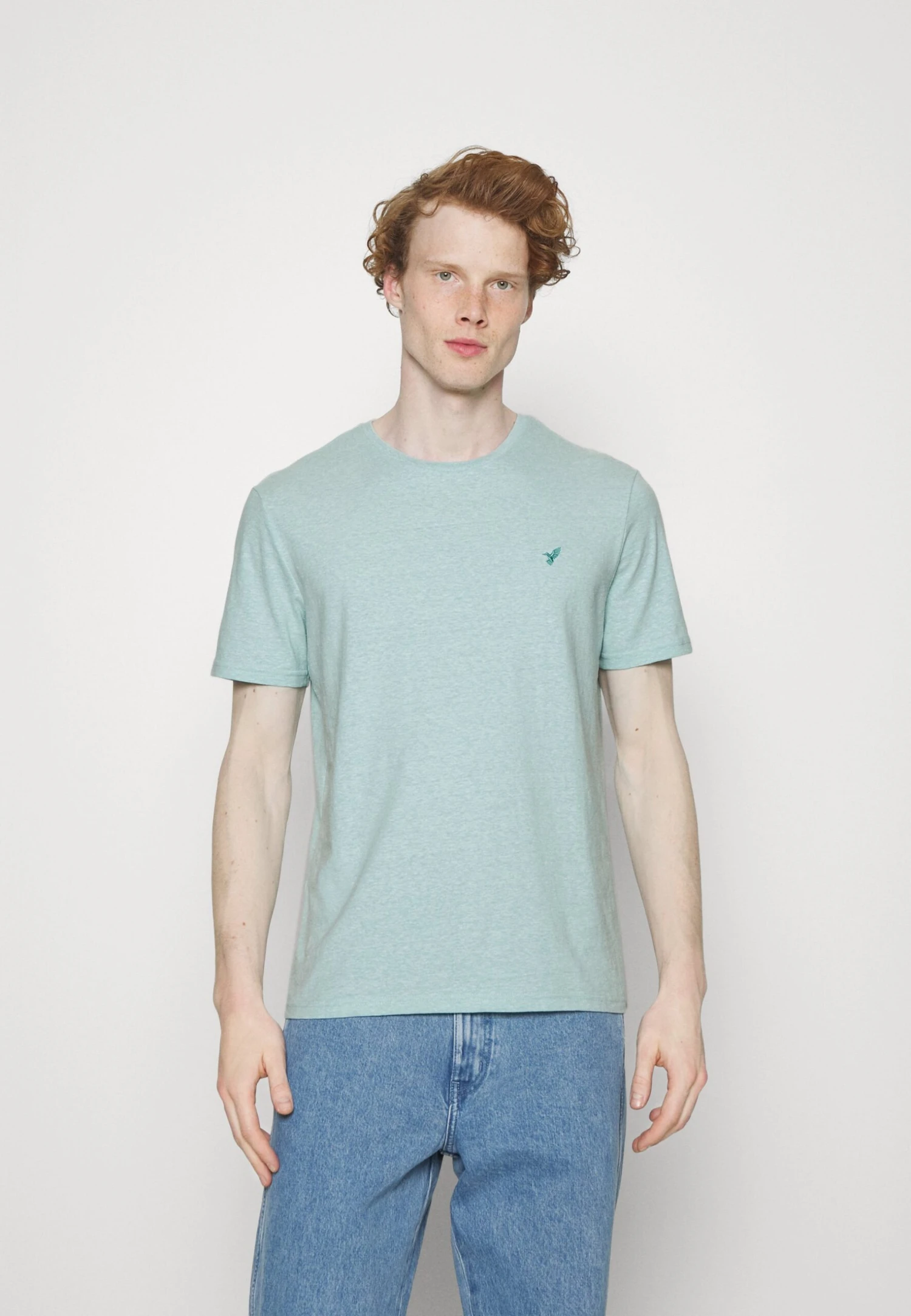 Pier One 5 PACK - T-shirt Basic - Mottled Dark Blue/yellow/orange 6 Pier One 5 PACK - T-shirt Basic - Mottled Dark Blue/yellow/orange - obrazek 4