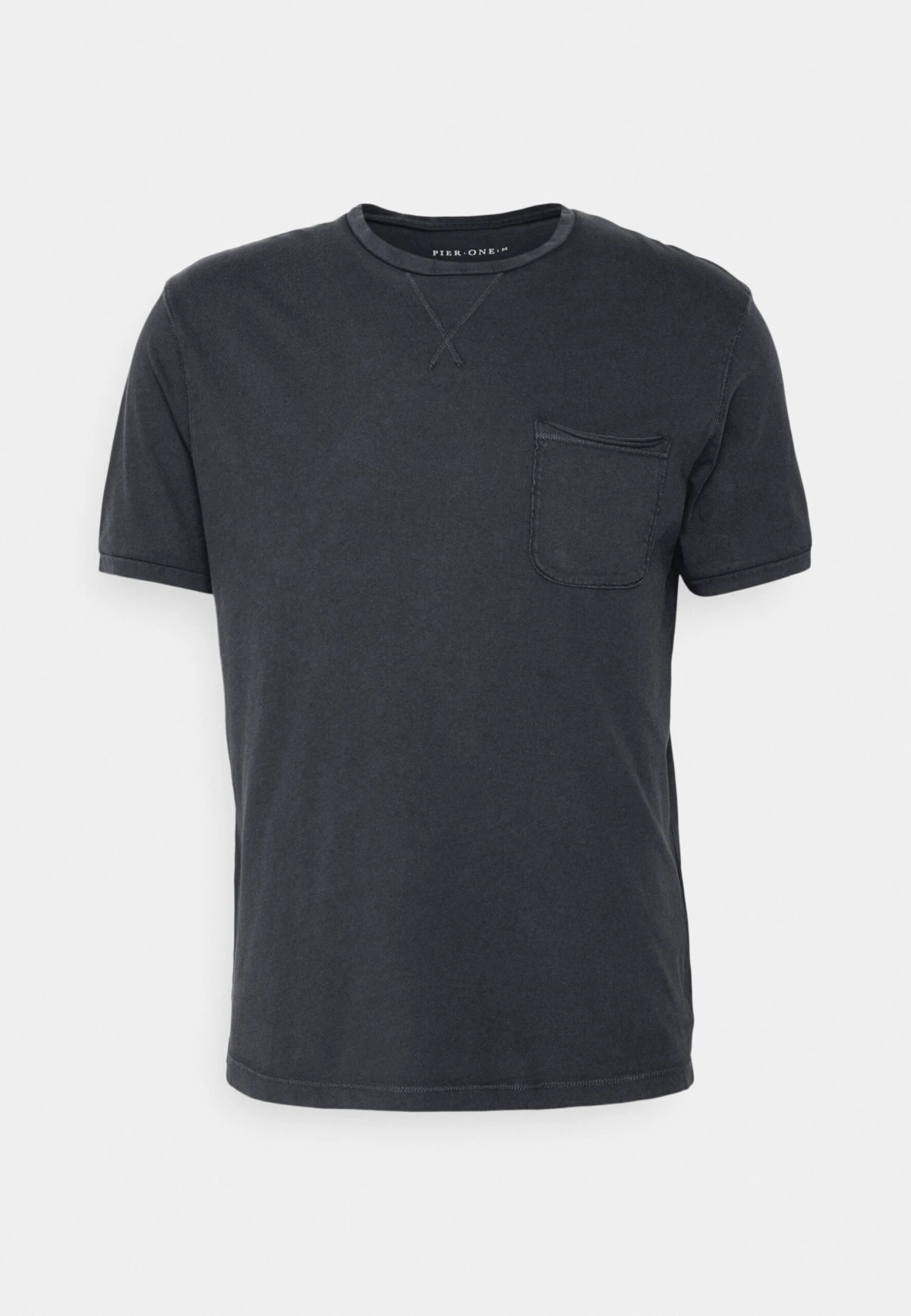 Pier One GARMENT TEE - T-shirt Basic - Dark Blue 6 Pier One GARMENT TEE - T-shirt Basic - Dark Blue - obrazek 4