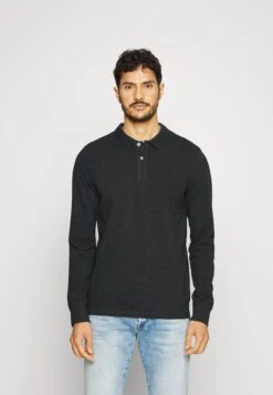 Pier One LONG SLEEVE 2 PACK - Koszulka Polo - Dark Grey/khaki -Sklep Z Odzieżą Męską 61c36d2fe9404d06a651873e3825e3f3