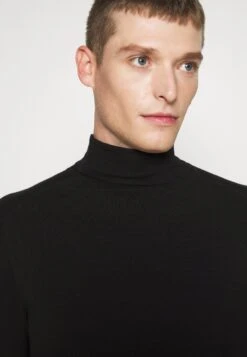 Pier One PM- BASIC TURTLENECK - Sweter - Black -Sklep Z Odzieżą Męską 6469b3ea28e04ed0b8560b59d2670e46