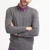 Pier One BASIC CREWNECK - Sweter - Dark Grey Melange -Sklep Z Odzieżą Męską 666351f8bb3948f58f2bc7b3515f1f75