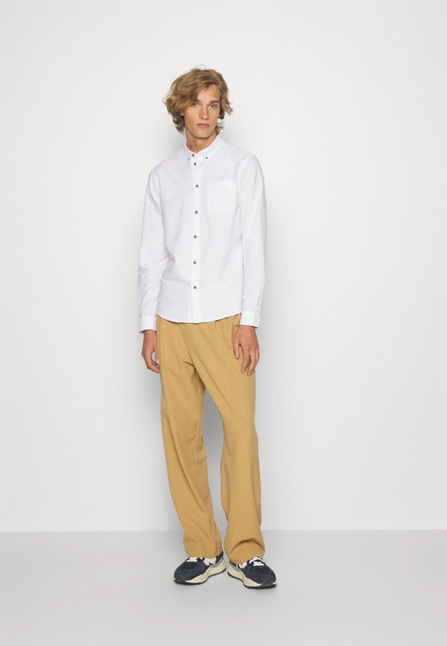 Pier One 2 PACK - Koszula - White/light Blue 3 Pier One 2 PACK - Koszula - White/light Blue