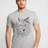 Pier One T-shirt Z Nadrukiem - Mottled Grey -Sklep Z Odzieżą Męską 6b2a5d35469c4e41b5b31108b481ad55