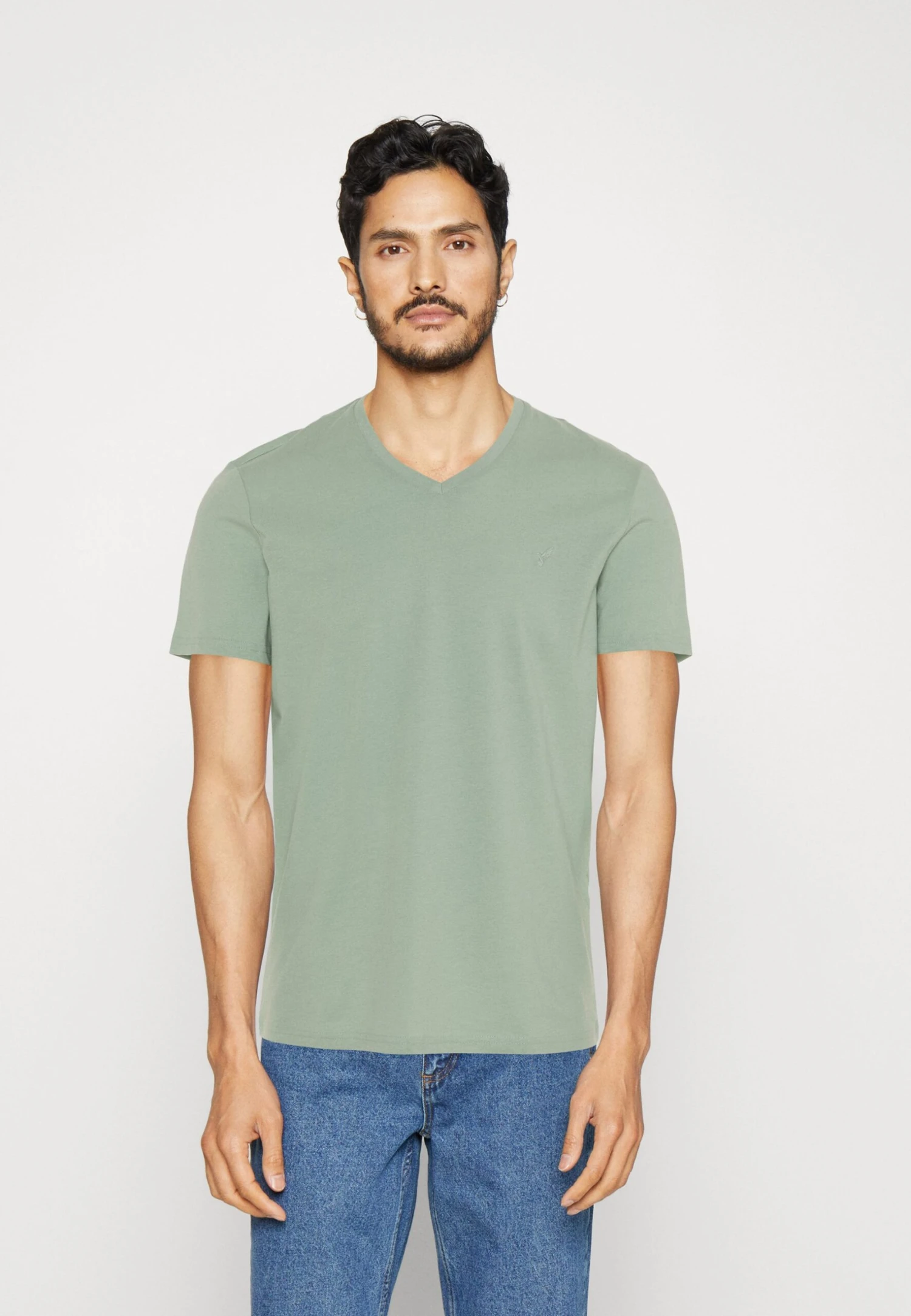 Pier One 3 PACK - T-shirt Basic - Mint/off-whit/blue Grey 4 Pier One 3 PACK - T-shirt Basic - Mint/off-whit/blue Grey - obrazek 2