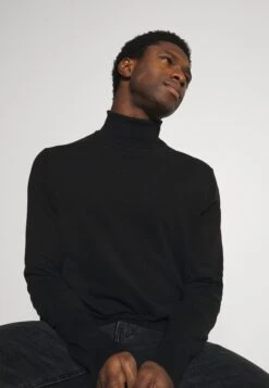 Pier One PM- BASIC TURTLENECK - Sweter - Black/mottled Light Grey 15 Pier One PM- BASIC TURTLENECK - Sweter - Black/mottled Light Grey -Sklep Z Odzieżą Męską 70bf9efa679346b9b89aa31bf5c100f0