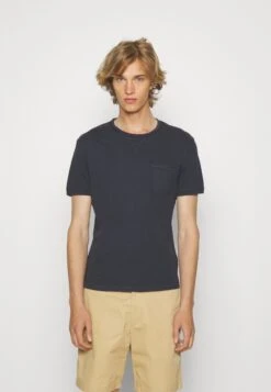 Pier One GARMENT TEE - T-shirt Basic - Dark Blue