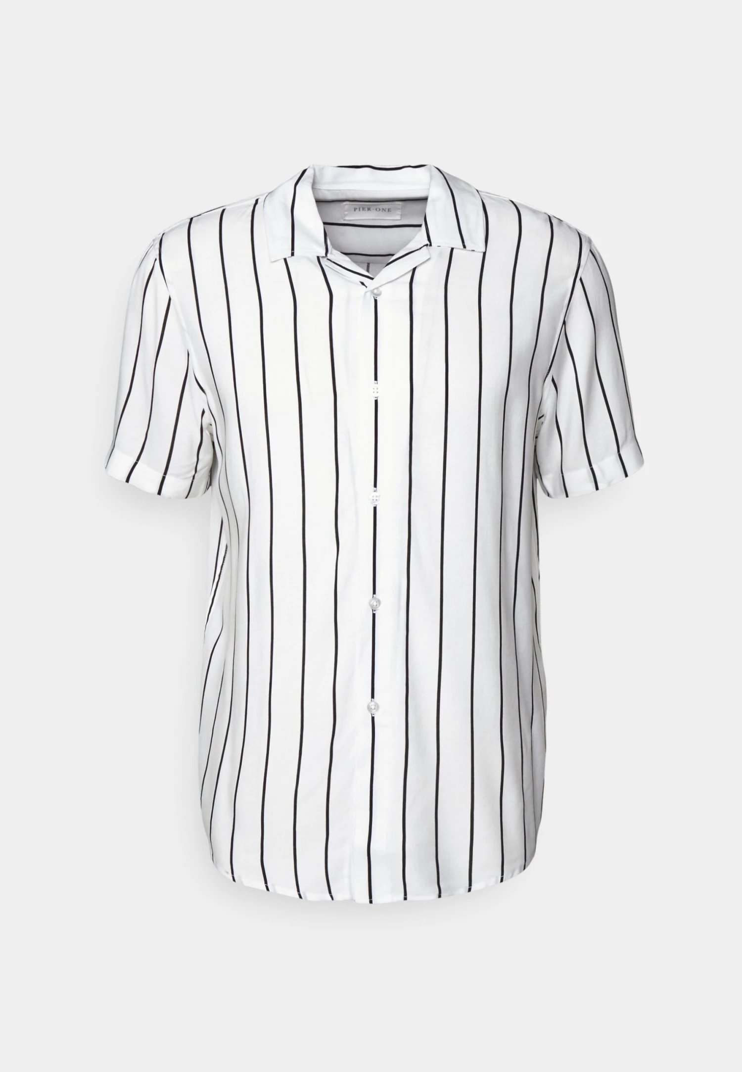 Pier One 2 PACK - Koszula - Black/white 10 Pier One 2 PACK - Koszula - Black/white - obrazek 8