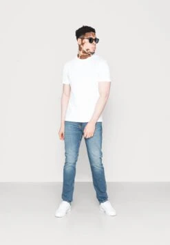 Pier One 10 PACK - T-shirt Basic - Mottled Light Grey/black/white