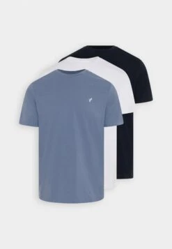 Pier One 3 PACK - T-shirt Basic - White/dark Blue/blue 15 Pier One 3 PACK - T-shirt Basic - White/dark Blue/blue -Sklep Z Odzieżą Męską 8188735d5da04a0e90815cda0be953a7