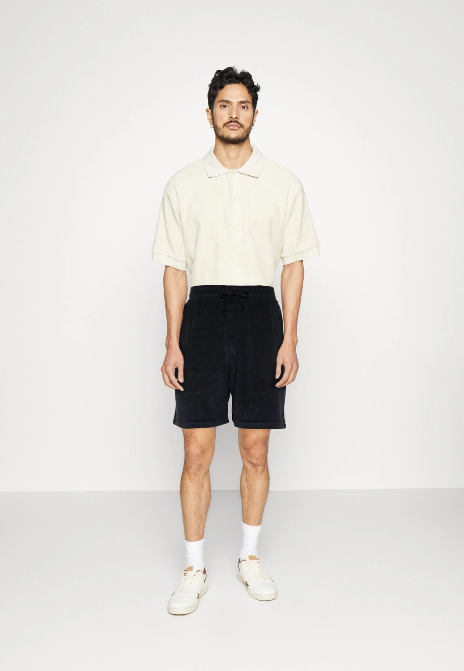 Pier One TOWELING - Szorty - Dark Blue 4 Pier One TOWELING - Szorty - Dark Blue - obrazek 2