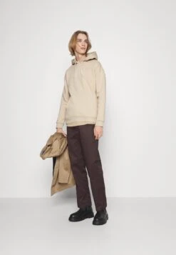 Pier One 2 PACK - Bluza Z Kapturem - Black/ Beige