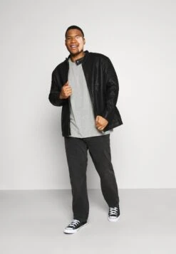 Pier One 5 PACK - T-shirt Basic - Khaki/grey/dark Blue