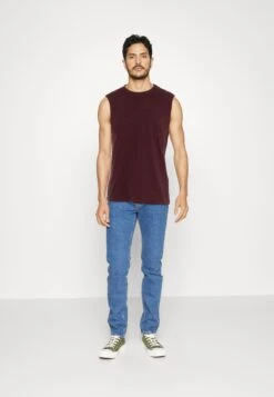 Pier One 2 PACK - Top - Bordeaux/black