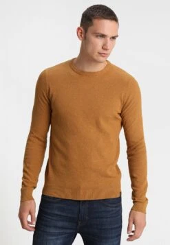 Pier One Sweter - Mottled Dark Yellow