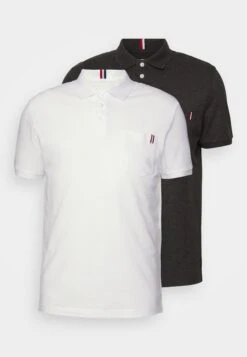 Pier One 2 PACK - Koszulka Polo - 103 - Dark Grey_001 - White -Sklep Z Odzieżą Męską 9d3aca8fad56483caf2ff5685f9c82b1