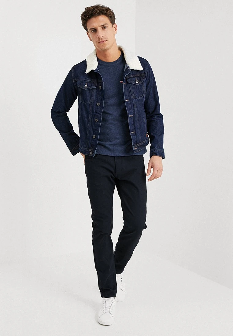 Pier One T-shirt Basic - Mottled Dark Blue 4 Pier One T-shirt Basic - Mottled Dark Blue - obrazek 2