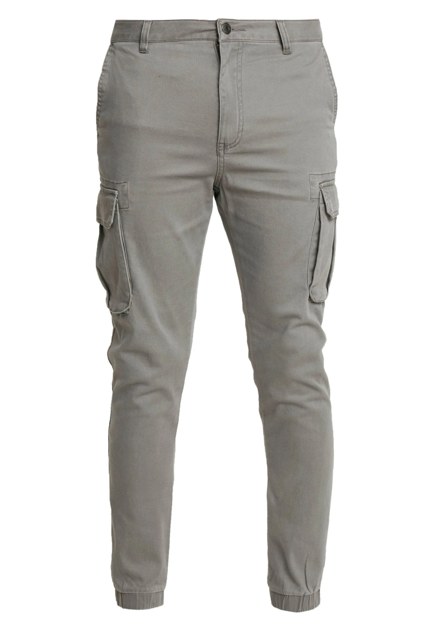 Pier One CUFFED SKINNY TROUSER - Bojówki - Grey 7 Pier One CUFFED SKINNY TROUSER - Bojówki - Grey - obrazek 5