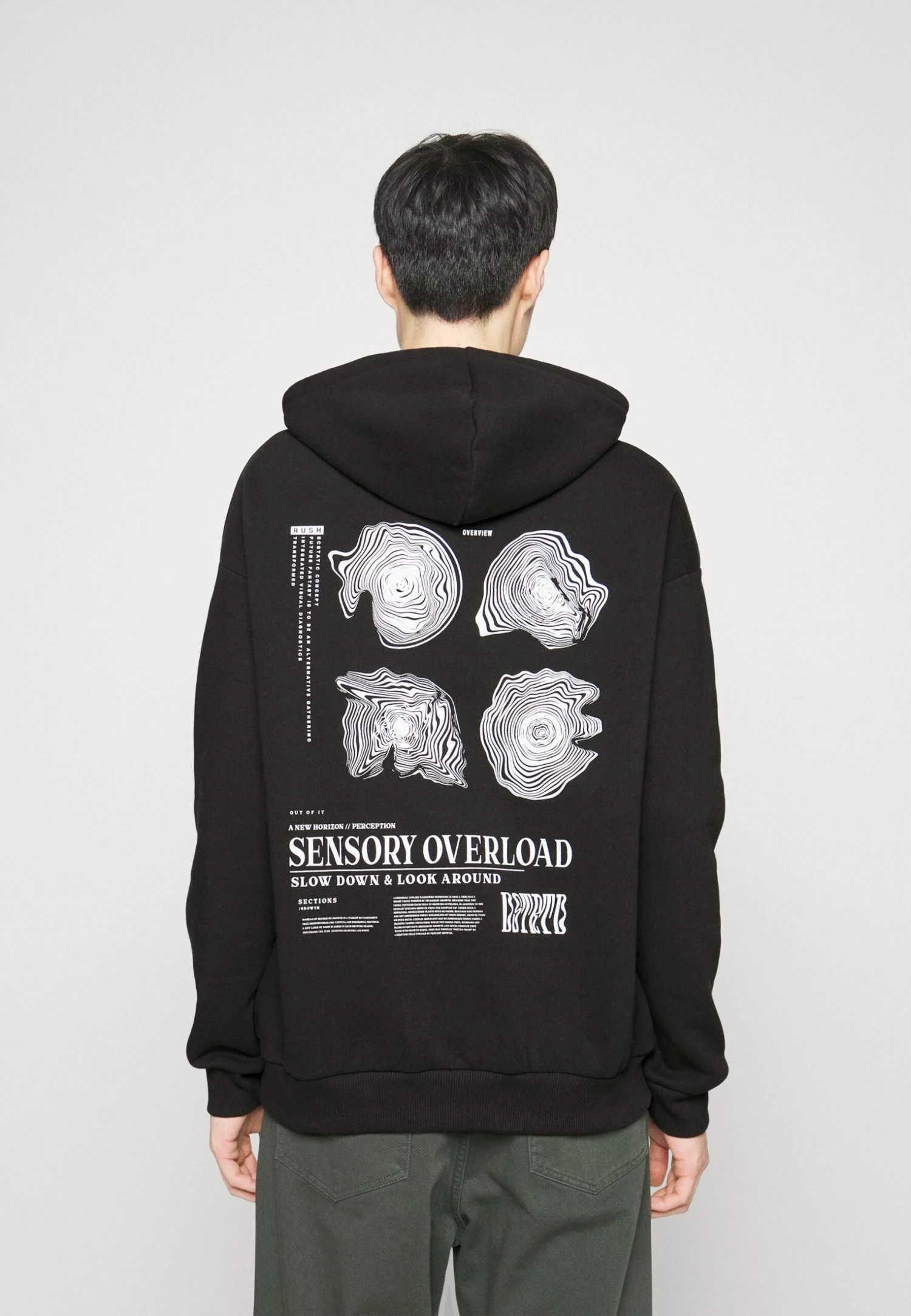 Pier One WOOD HOODIE - Bluza Z Kapturem - Black 5 Pier One WOOD HOODIE - Bluza Z Kapturem - Black - obrazek 3