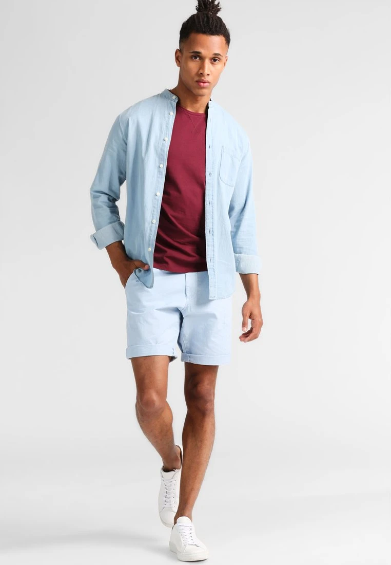 Pier One GARMENT TEE - T-shirt Basic - Bordeaux 4 Pier One GARMENT TEE - T-shirt Basic - Bordeaux - obrazek 2