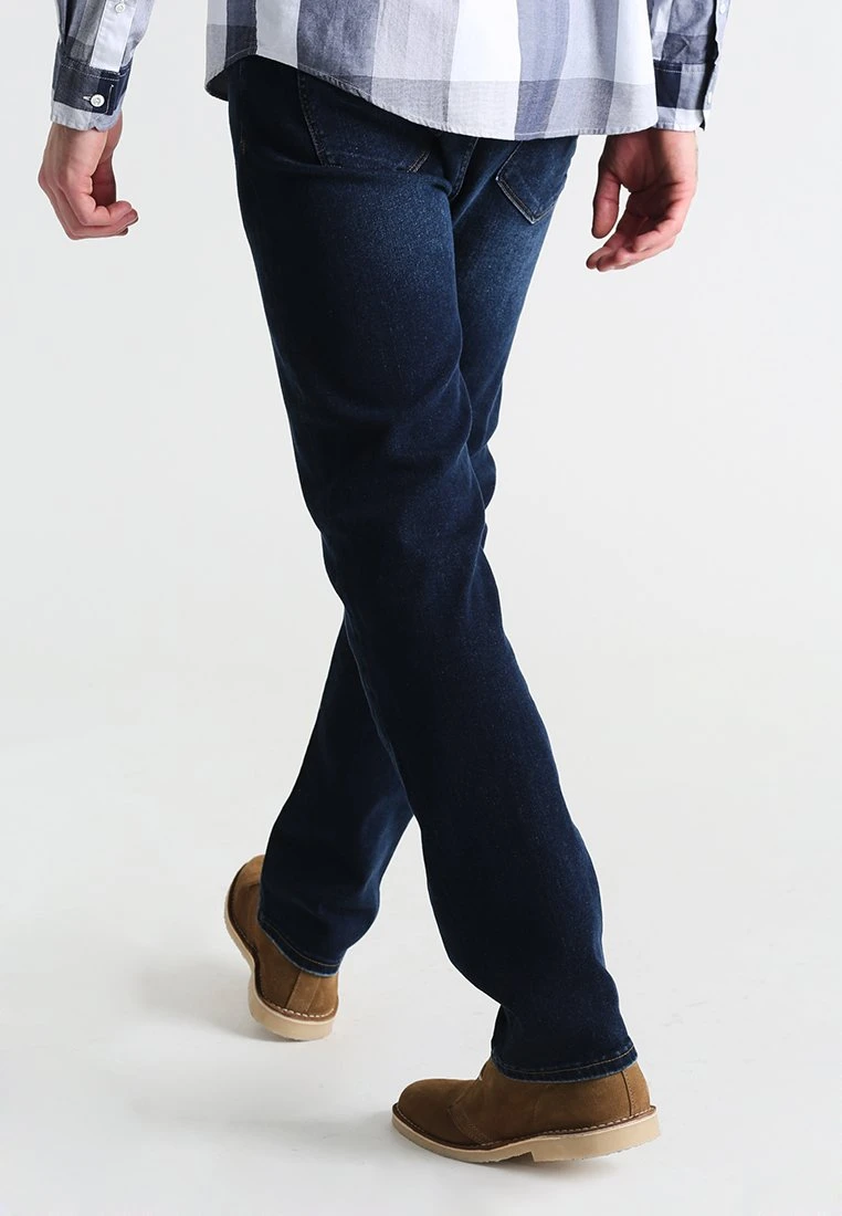 Pier One BASIC - Jeansy Straight Leg - Dark Blue Denim 5 Pier One BASIC - Jeansy Straight Leg - Dark Blue Denim - obrazek 3