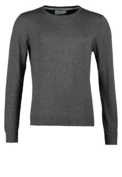 Pier One BASIC CREWNECK - Sweter - Dark Grey Melange -Sklep Z Odzieżą Męską a544139b03e5432e9796573c491ff748