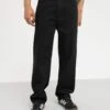 Pier One Jeansy Relaxed Fit - Black Denim